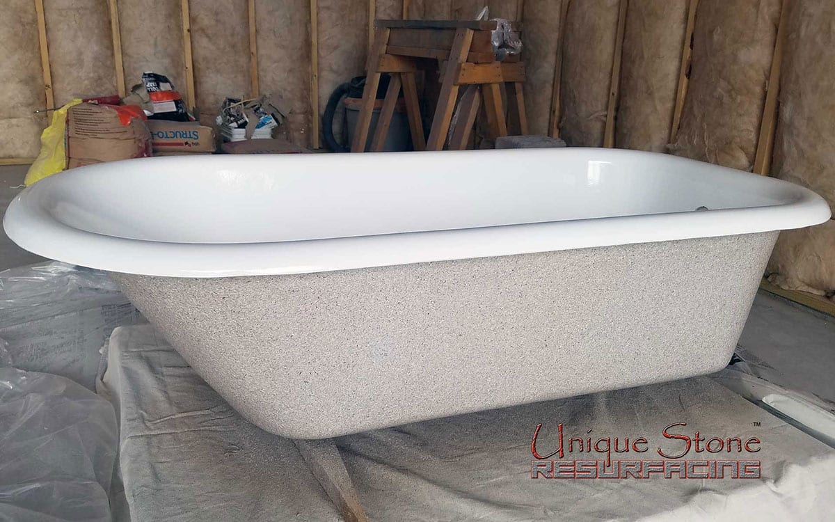 Unique Stone Resurfacing Clawfoot Bathtub