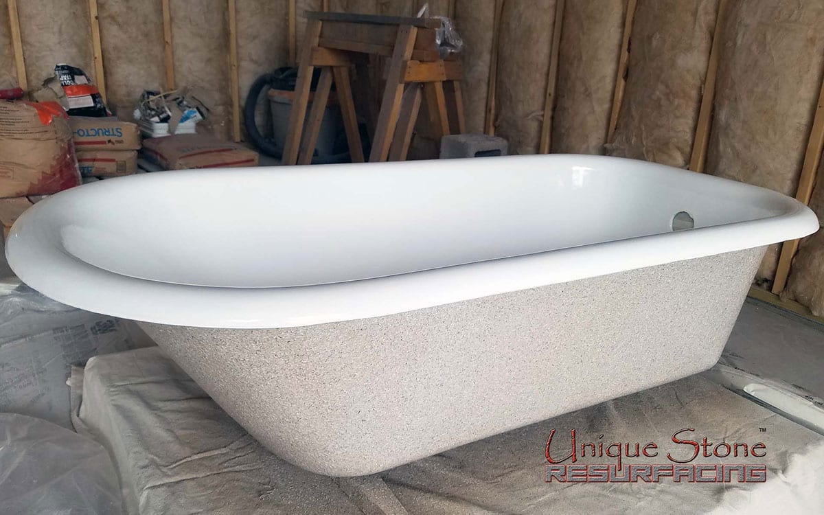 Liquid Porcelain Standard White Clawfoot bathtub Refinishing