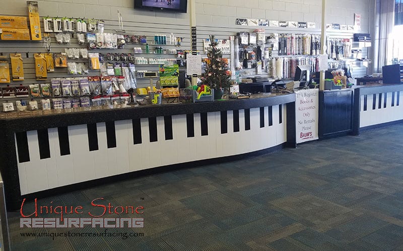 Unique Stone Resurfacing Artistic Epoxy Designs in Sarasota Florida